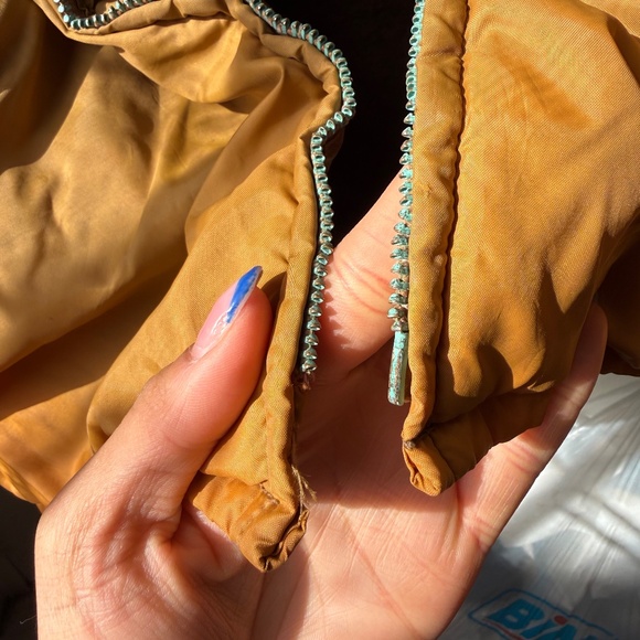 Vintage 70s/80s Sherpa-Lined Jacket (Flawed — No Zipper, Ripped Pocket) - Picture 4 of 5